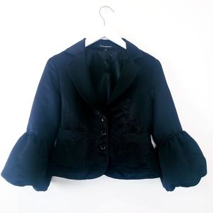 Express Black Balloon Sleeve Blazer Size 4